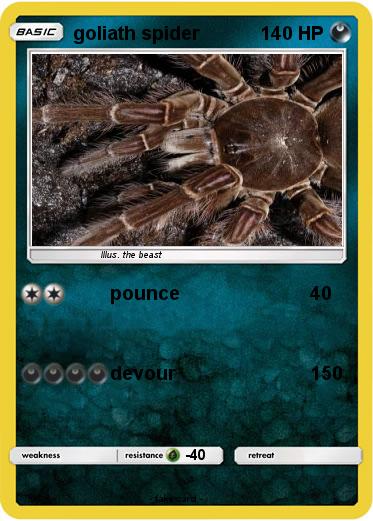 Pokemon goliath spider