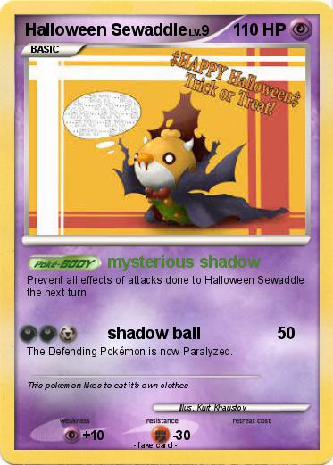 Pokemon Halloween Sewaddle