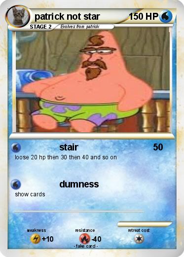 Pokemon patrick not star