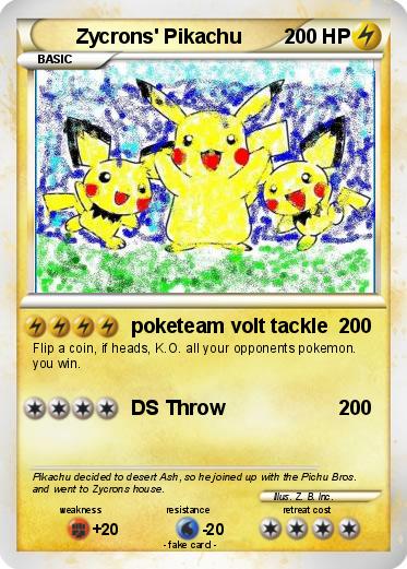 Pokemon Zycrons' Pikachu