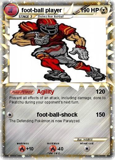 Pokemon foot-ball player