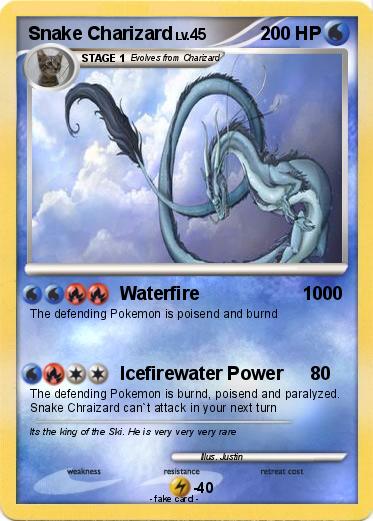 Pokemon Snake Charizard