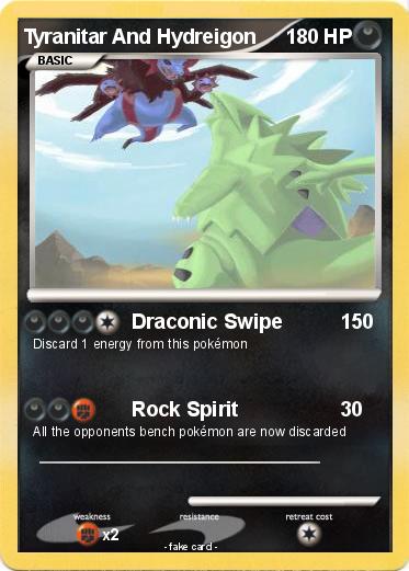 Pokemon Tyranitar And Hydreigon