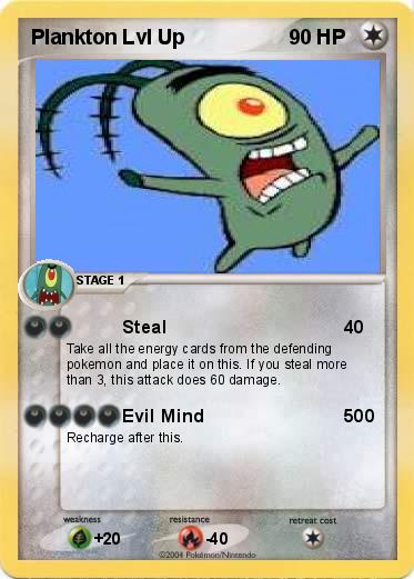 Pokemon Plankton Lvl Up