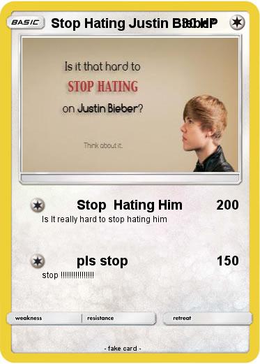 Pokemon Stop Hating Justin Bieber