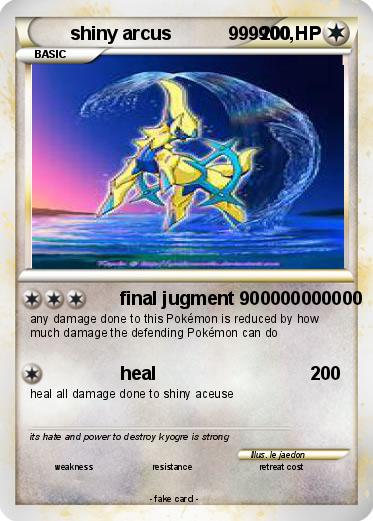 Pokemon shiny arcus           999900,