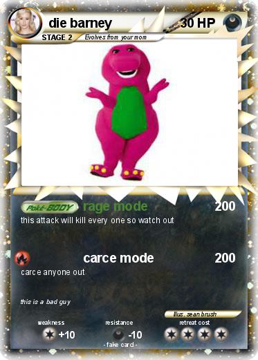 Pokemon die barney