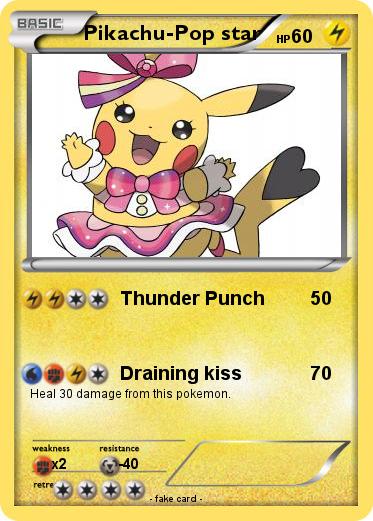 Pokemon Pikachu-Pop star