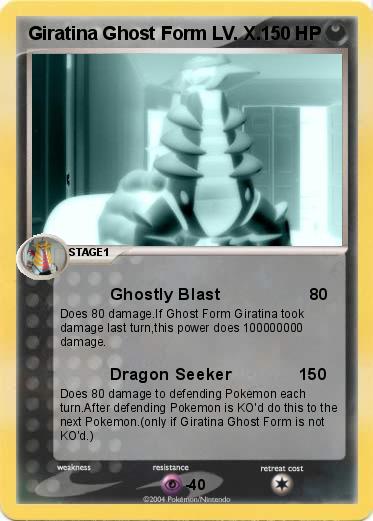 Pokemon Giratina Ghost Form LV. X.                          