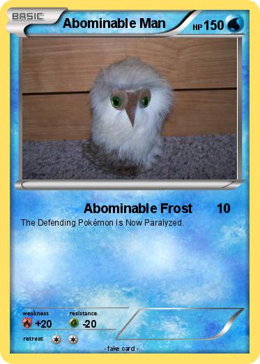 Pokemon Abominable Man