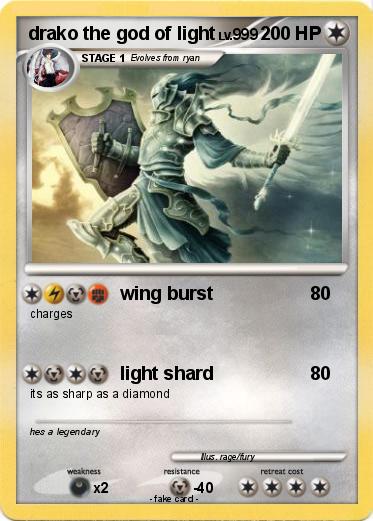 Pokemon drako the god of light