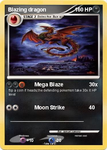 Pokemon Blazing dragon