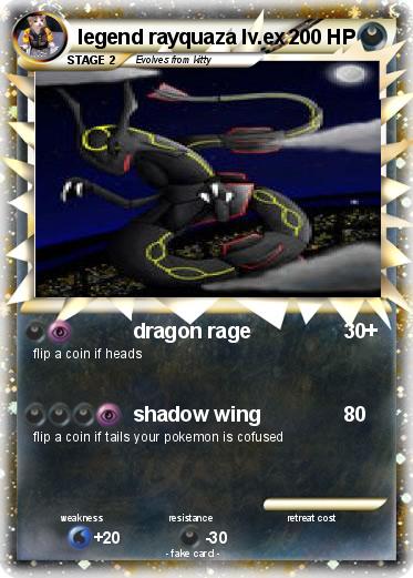 Pokemon legend rayquaza lv.ex