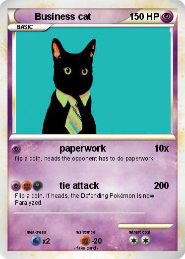 Pokemon Business cat
