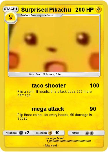 Pokemon Surprised Pikachu