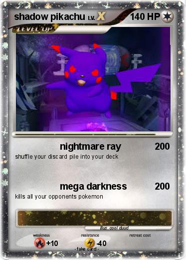 Pokemon shadow pikachu