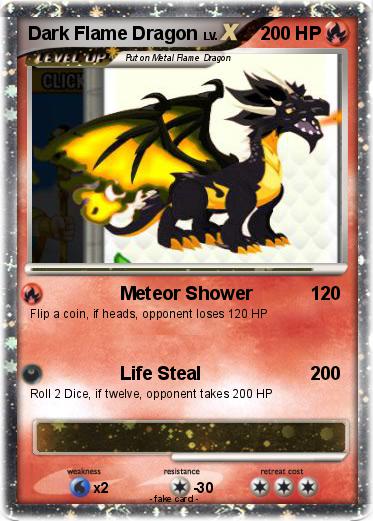 Pokemon Dark Flame Dragon