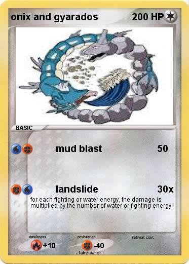 Pokemon onix and gyarados