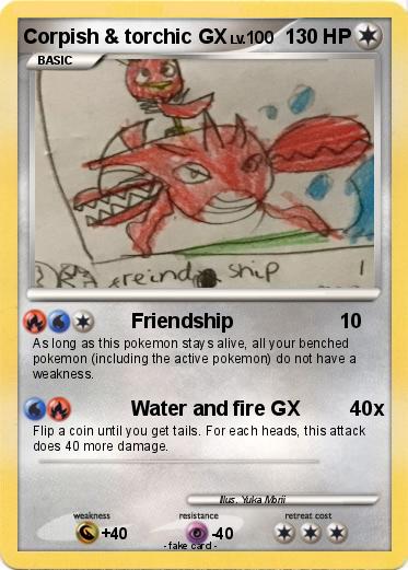 Pokemon Corpish & torchic GX