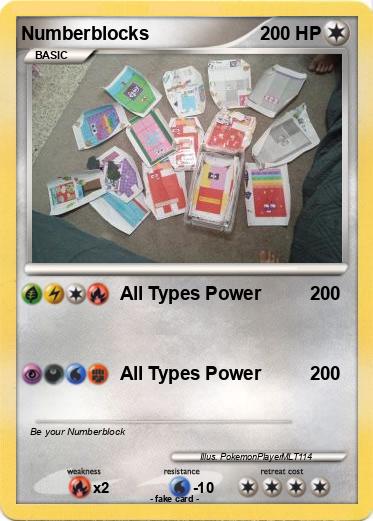 Pokemon Numberblocks