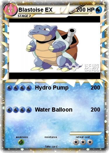 Pokemon Blastoise EX
