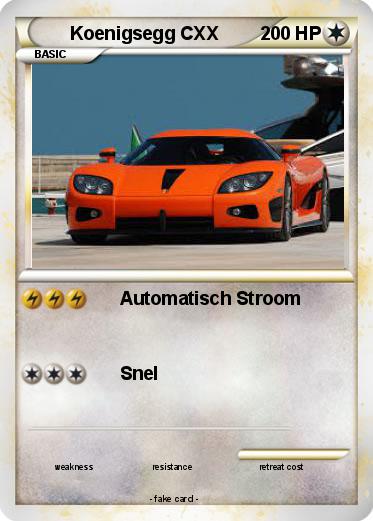 Pokemon Koenigsegg CXX
