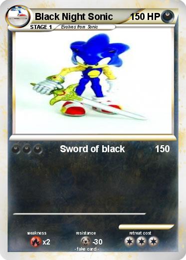 Pokemon Black Night Sonic