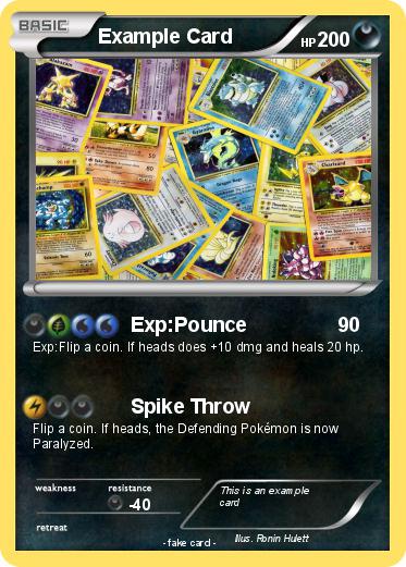 Pokemon Example Card