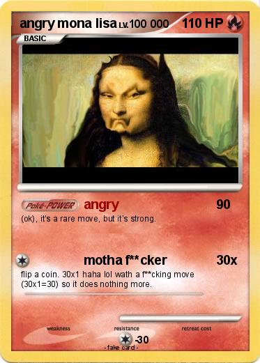 Pokemon angry mona lisa