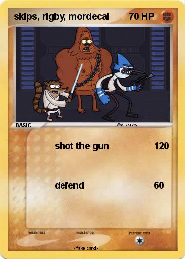 Pokemon skips, rigby, mordecai