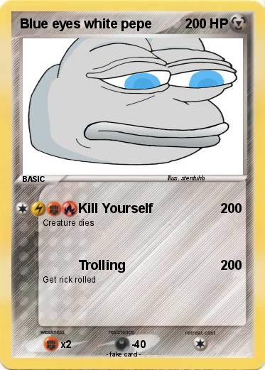 Pokemon Blue eyes white pepe