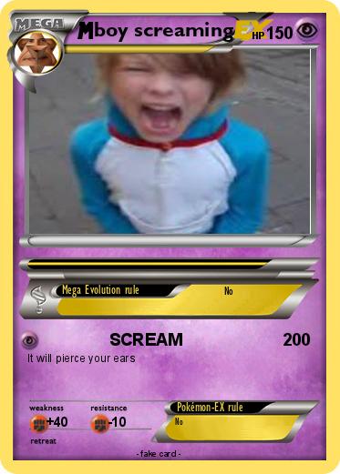 Pokemon boy screaming