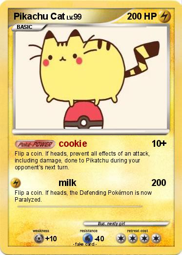 Pokemon Pikachu Cat