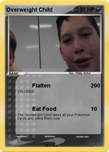 Pokemon Overweight Child
