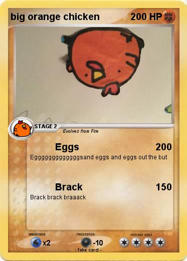 Pokemon big orange chicken