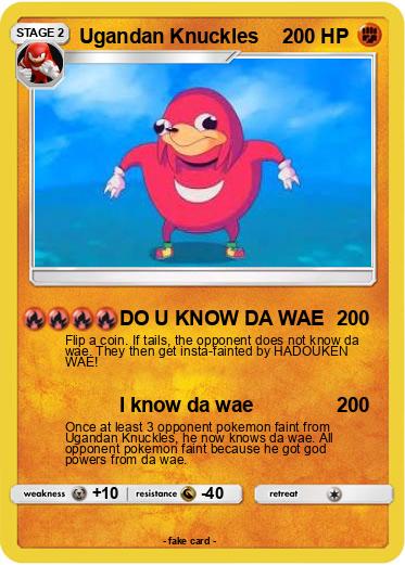 Pokemon Ugandan Knuckles