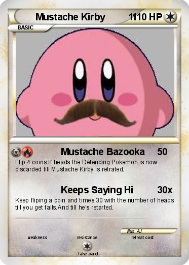 Pokemon Mustache Kirby 1