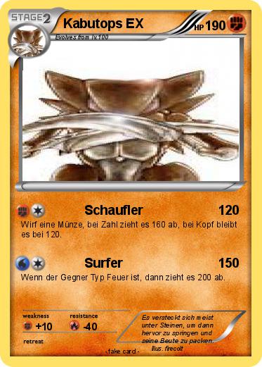 Pokemon Kabutops EX