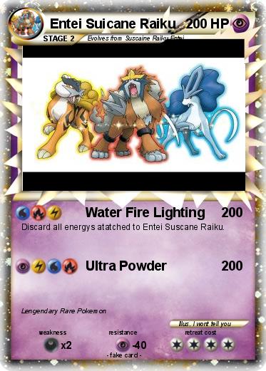 Pokemon Entei Suicane Raiku