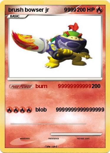 Pokemon brush bowser jr          9999
