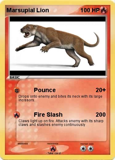 Pokemon Marsupial Lion