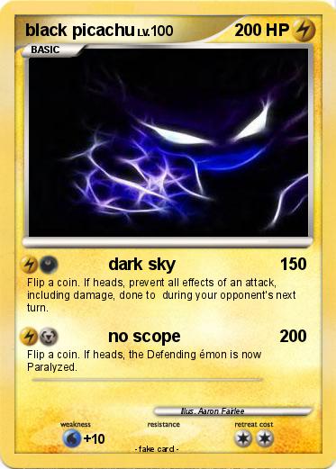 Pokemon black picachu