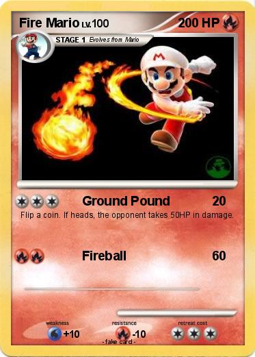 Pokemon Fire Mario