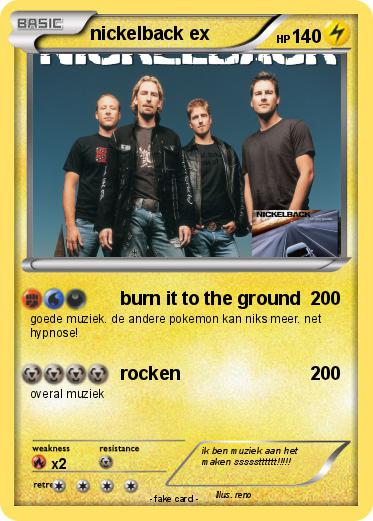 Pokemon nickelback ex