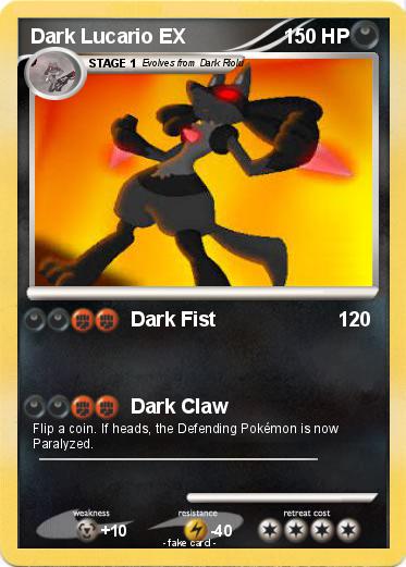 Pokemon Dark Lucario EX