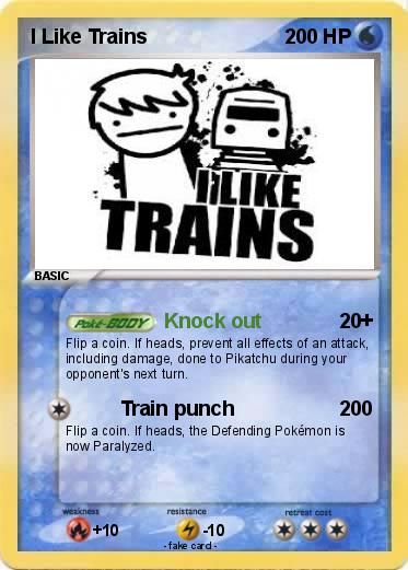 Pokemon I Like Trains