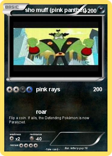Pokemon sho muff (pink panther)