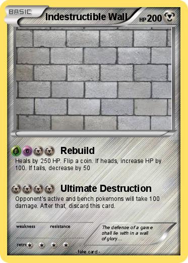Pokemon Indestructible Wall