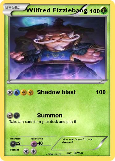 Pokemon Wilfred Fizzlebang