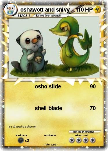 Pokemon oshawott and snivy